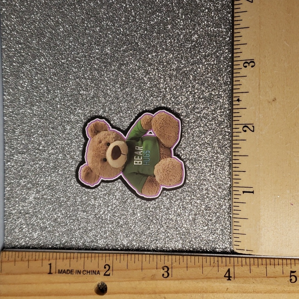 TOY WATERPOOF Sticker Teddybear ART - Picture 2 of 7